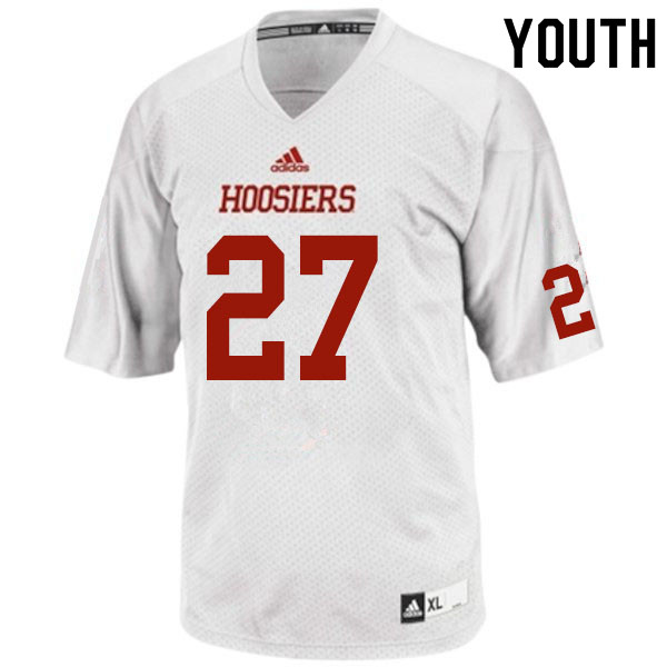 Youth #27 Devon Matthews Indiana Hoosiers College Football Jerseys Sale-White